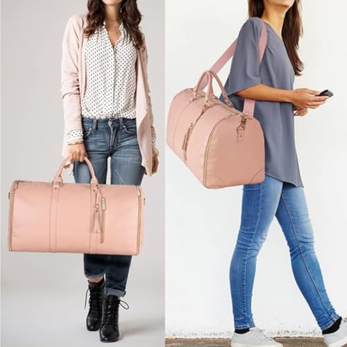 Generic Travel Bags for Women - Multifunctional - Zipper Closure - Pink - Cotton - 52x32x25cm4