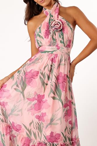 Image of Petal & Pup Women's Lennon Halterneck Maxi Dress