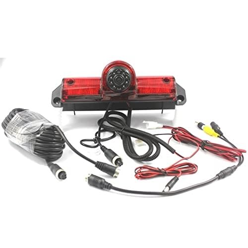 Kamera cofania ze światłem stopu samochodu, do Chevroleta, Expressa, GMC Savana Cargo Van z noktowizorem Kamera tylnego światła stopu samochodu(Black CAMERA AND SCREEN)