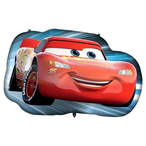Procos - Balão de alumínio de grandes dimensões com design de carros da Disney, balão para enchimento de ar ou hélio, presente, decoração