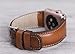 Genuine Leather Burnished Tan Band for Apple Watch Series 1-11 & SE 1-3 & Ultra 1-3