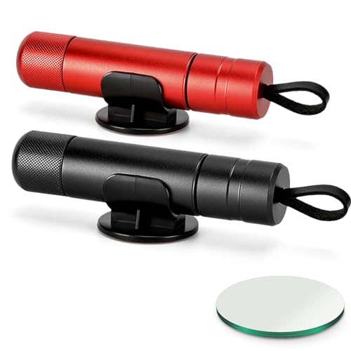 Breeker Brand Glass Breaker - Car Window Breaker Under Water (Black+Red)