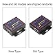 Lazmin 1 Port Ethernet RJ45 zu RS232 Konverter, RJ45 zu RS232 Single Serial Server Plug-In RS-232/485/422 zu TCP/IP Konverter(EU-Stecker)