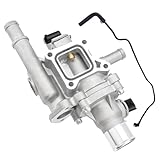 Upgrade Aluminium Thermostat Housing Assembly with Throttle Body Inlet Heater Pipe for Chevrolet Cruze 2011-2016 Sonic 2012-2018 Trax 2013-2020 - Replaces# 25199824, 25192228, 25192904
