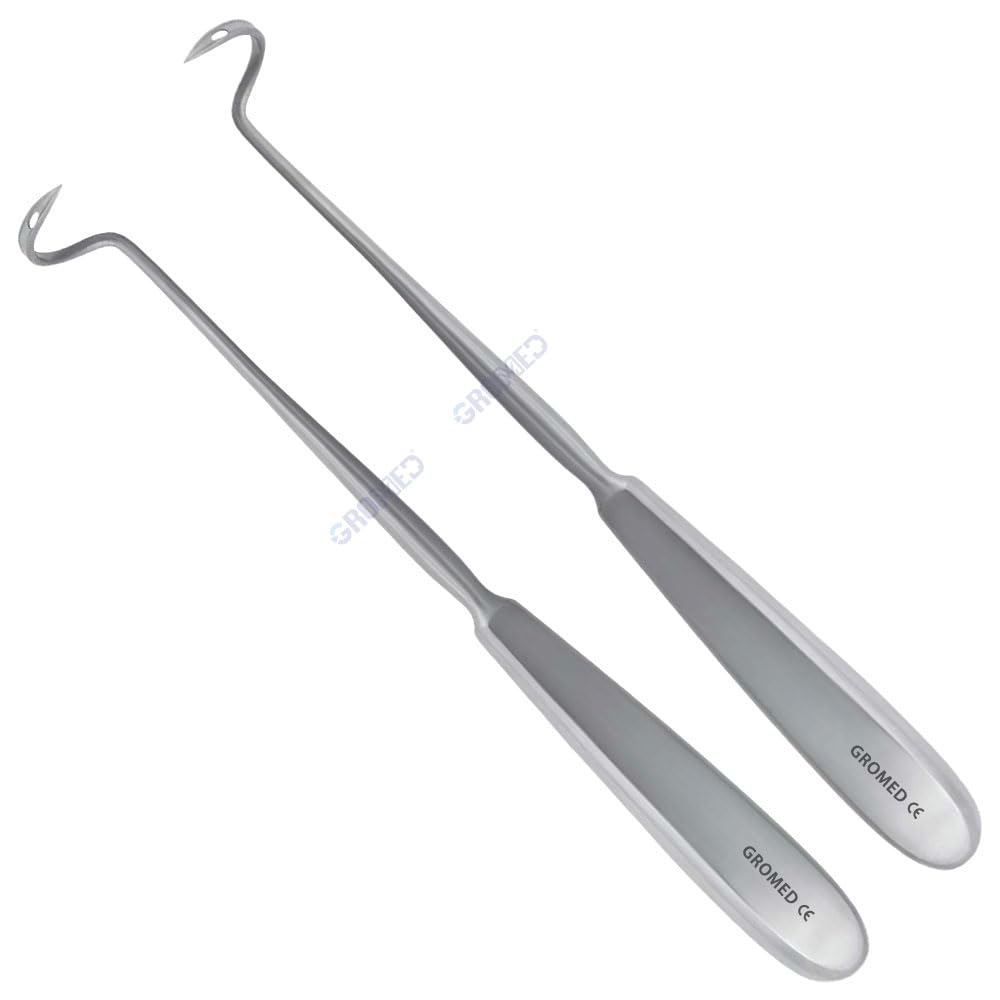 Gromed Deschamps Ligature Needle/Aneurysm Needle 8"/20cm, Set of 2 - Left & Right (Pair), Tip with Eye (Hole) & Lightweight Hollow SS Handle - Stainless Steel Surgical Instruments (B0CLVF54XS) Amazon Price History, Amazon Price Tracker
