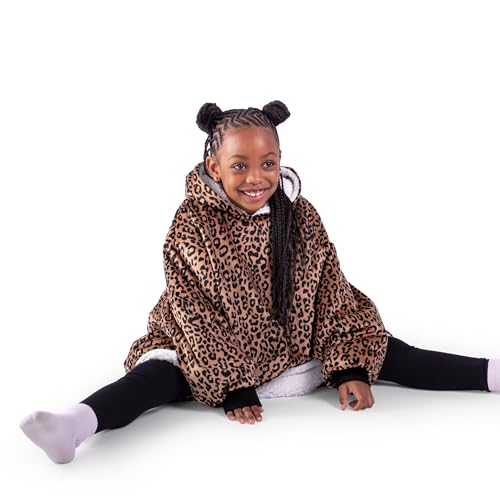 Image of Bare Home Wearable Blanket Hoodie - Soft Plush Sherpa - Warm and Cozy - Oversized Wearable Blanket