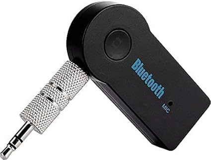 Exxelo Bluetooth Transmitter USB Wireless Bluetooth Adapter Connected to 3.5mm Audio Receiver Devices Car Home Stereo Music