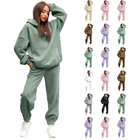 Lainuyoah Women's 2-Piece Hoodie Set Cover