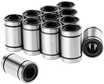 Sumje 12pcs LM8UU Linear Ball Bearing Bush Bushing for 3D Printer