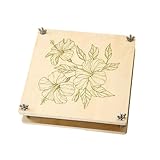 Shntig Prensa de flores de madera de 10.8 x 10.8 pulgadas, juego de conservación de plantas para álbumes de recortes, tarjetas y prensa de madera para preservar flores