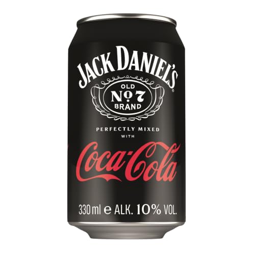 Jack Daniels Tennessee Whiskey & Coca Cola - Der weltweite Barcall Nummer 1-24x0.33l / 10% Vol.