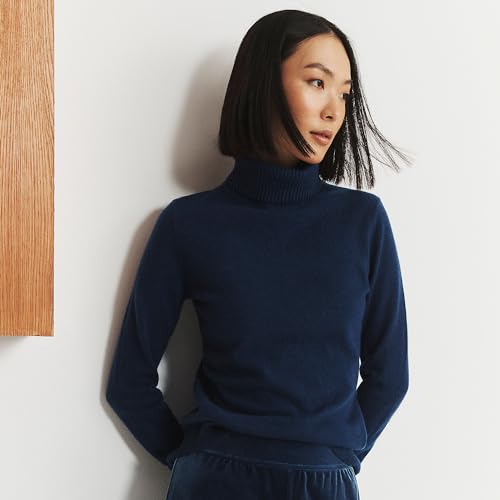 Image of Lands' End Women's Cashmere Turtleneck Sweater