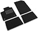 Produktbild Il Tappeto Auto Fußmatten aus Teppichstoff, Farbe: Schwarz, rutschfest, zweifarbiger Rand, mit Gummi verstärkter Absatzschoner, für Twingo II Baujahr 2007-2014