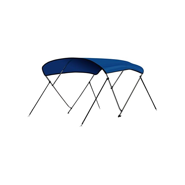 Buy Leader Accessories 10 Colors 3 Bow Bimini Top Boat Cover 4 Straps