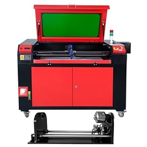 Lasergraveermachine, CO2-lasergravure, lasergravure, lasergravure, lasergravure, met USB-poort en RDWorks software, geschikt voor hout, stof, leer, snijden