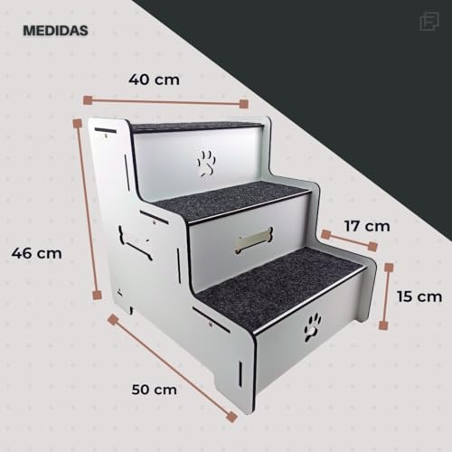 Co2Beer, Escada para cachorro rampa pet para subir na cama e sofá