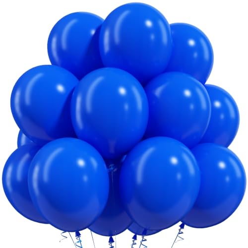 Image of Togvu Blue Balloons, 50Pack 12 Inch Royal Blue Latex Party Balloons