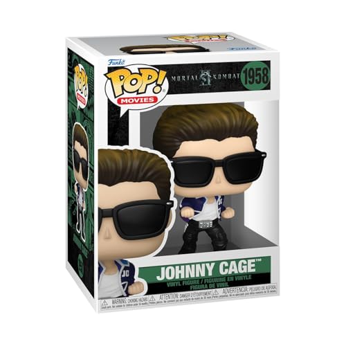 Funko Pop! Movies: Mortal Kombat - (2025) - Johnny Cage - Mortal Kombat 2 (2025) - Figura in Vinile da Collezione - Idea Regalo - Merchandising Ufficiale - Giocattoli per Bambini e Adulti