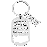 Valentine's Day Gift for Her Him - Boyfriend Girlfriend Gifts, I Love You More Than The Miles...