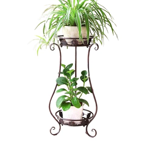 Nucast Decor A Trendy Luxury Crafts Garden Elegance Metal 2-Tier Wrought Iron Basket Planter Stand Copper-Elevate Your Greenery (B09GP825GN) Amazon Price History, Amazon Price Tracker