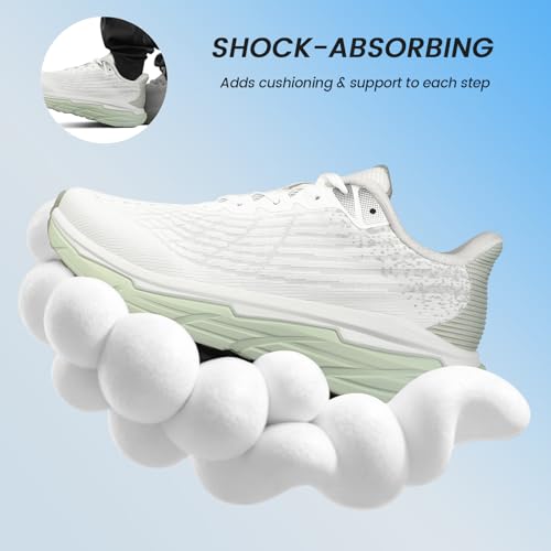 Image of Men's Slip on Walking Sneakers - Lightweight Running Shoes - Cushioned Comfort for Gym, Training, Tennis, Workout - Athletic Fashion - Black /Beige Size 6.5-13