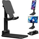 Kotko Folding Cell Phone Stand for Desk - Adjustable Height & Angle, Charging & Case-Friendly, Non-Slip, Foldable & Portable, Compatible with iPhone, Samsung, Google, OnePlus & More