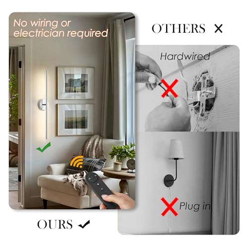 KARTOOSH Battery Operated Wall Sconces Set of Two Wireless Wall Lights by KARTOOSH - Used condition - Image 2