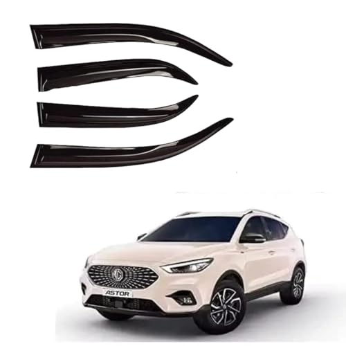 Image of Premium Non-Breakable Car Window Door Visor /Rain Guard /Wind Deflector Compatible for (MG Astor All Models)