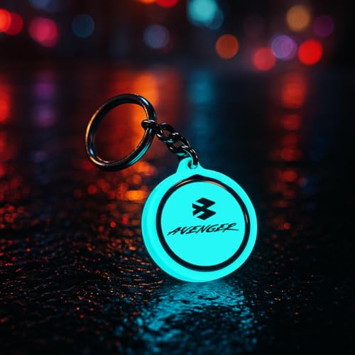 Image of Mi Glow Store Glow in Dark Keychain for Bike Men | Gift for Man | Bike Accessories | Charges in Light Glows in Dark | Key chain for Bike