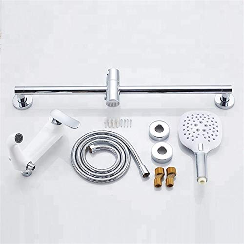 Ensemble de douche confortable avec mitigeur de bain mural innovant
