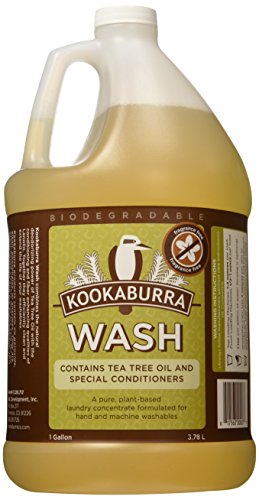 Kookaburra Wash, No Scent, 1 Gallon, Hypoallergenic Pure Plant-Based Laundry Concentrate with Tea Tree Oil, Perfect for Washing Wool, Delicates, and Hand Knits