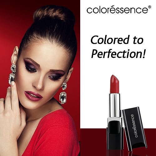 Image of Coloressence Lip Color - Desire | Infused with Basil & Coriander Extracts | Satin-Matte Finish | Intense Color Payoff | Lightweight, Non-Sticky, Long-Lasting & Full-Coverage Lipstick - Desire