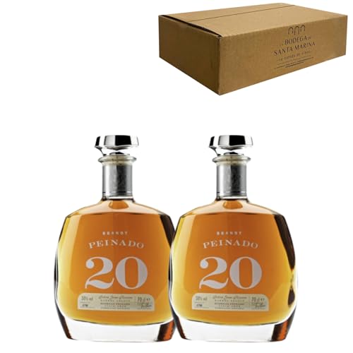 Brandy Peinado Solera 20 años - sabor elegante y sofisticado para momentos especiales Pack 2-70cl