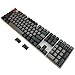 Happy Balls Side Printed Keycaps PBT OEM Profile Keyset Non-Backlit Thick Cherry MX Key Caps for 61/87 TKL/104/108 MX Switches Mechanical Keyboard(Black Gray Combo)