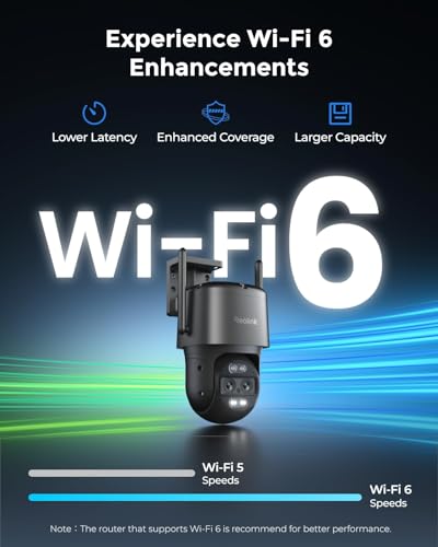 Reolink 4K Security Camera Outdoor WiFi 6, Dual Lens 6X Hybrid Zoom, Plug-in 360 PTZ Camera Auto Tracking, Smart AI Detection, 8MP Color Night Vision, TrackMix WiFi Grey - Image 4