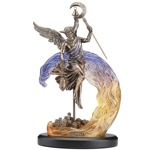 Escultura Hypnos Dios Griego del Sueño 33.3 cm Bronce Resina miniatura 1