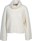 warmer Rollkragenpullover in Weiß