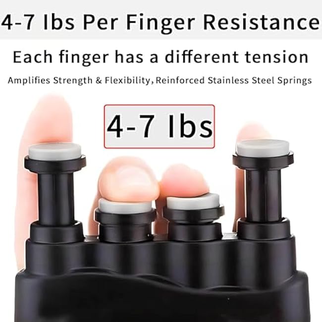 Finger Strengthener,Finger Exerciser and Hand Strengthener Rehab for Musician,Rock Climbing,Comfortable Conditioning