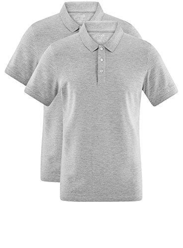 Oodji Ultra Uomo Polo in piqué (Pacco di 2)