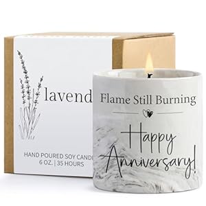 Anniversary Candle – Aniversario Gifts for Men, Women & Couples – Romantic Gifts for Him, Her – 6oz