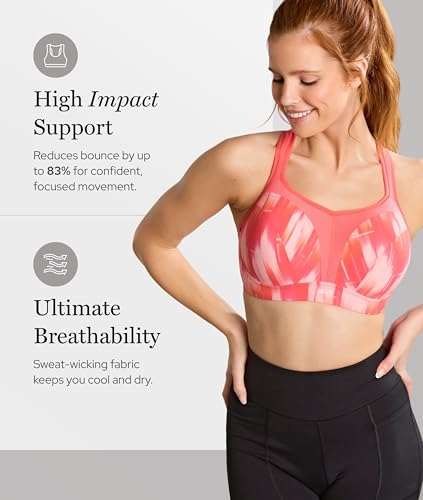 Image of Panache Women's High Impact Underwire Sports Bra Max Support, Moisture Wicking, Heavy Duty Sports Bra for Women