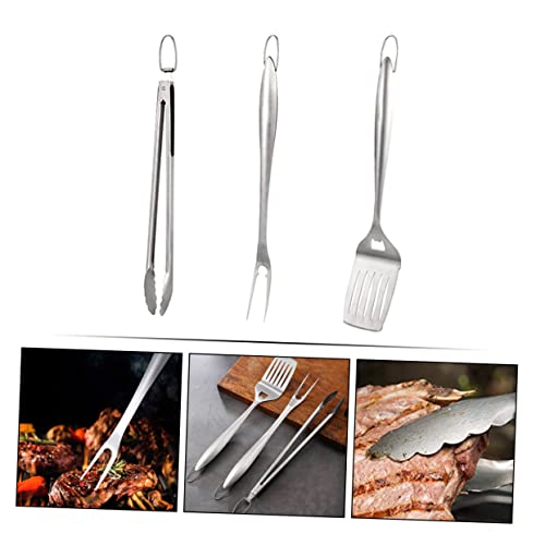 Set de utensilios para parrilla en acero inoxidable miniatura 3
