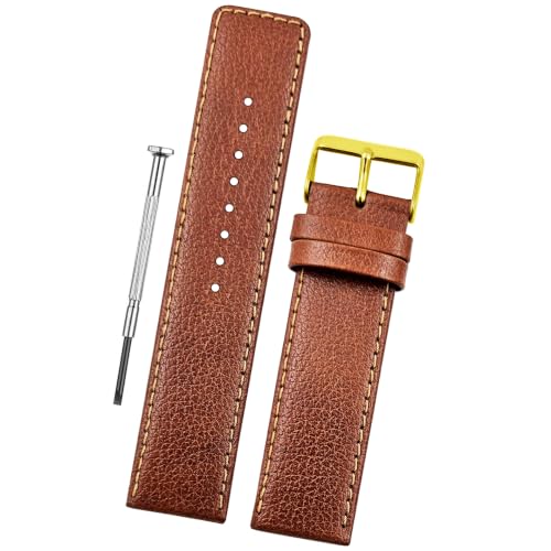 Image of DBLACK ''ATOR'' Leather Watch Strap, Pebble Design Pattern, Thin Leather Watch Belt / / For 18mm, 20mm, 22mm, 24mm, or 26mm Watch Band (Choose Your Size & Color)