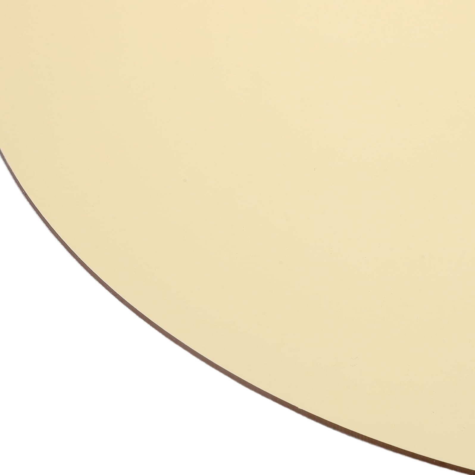 BESTonZON Vassoio Centrotavola Rotondo in Acrilico Oro 25 Cm Specchio Autoadesivo, Set 4 Pezzi per Decorazione Tavolo Matrimonio, Festa e Soggiorno, Porta Candele e Specchio
