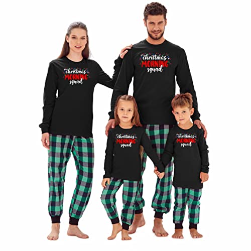 Christmas Matching Family Morning Squad Toddler Girl Boy Long Sleeve Shirt