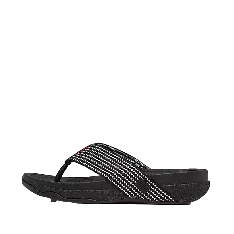 FitFlop Men's Surfer Weave-Stripe Toe-Post Sandals