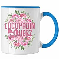 Trendation 'Logopädin Mit Herz' Tasse – Geschenk Für Logopäd:innen, Spülmaschinenfest
