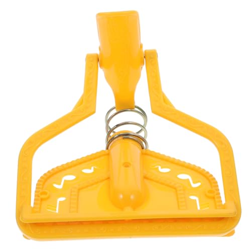 SEWOART Stainless Steel Mop Head Clamp Adapter Durable Floor Cleaning Mop Handle Fitting with Reliable Spring Mechanism and Threaded Clip Design for Household Mop Accessories