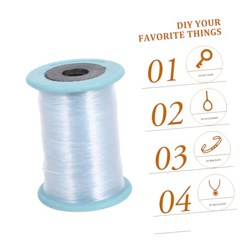Fil Transparent Résistant pour Bracelets 4 Rouleaux Cordon Non-élastique Bijoux - 5