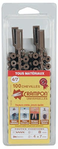 133138 Pack de 100 Chevilles crampon 4/7